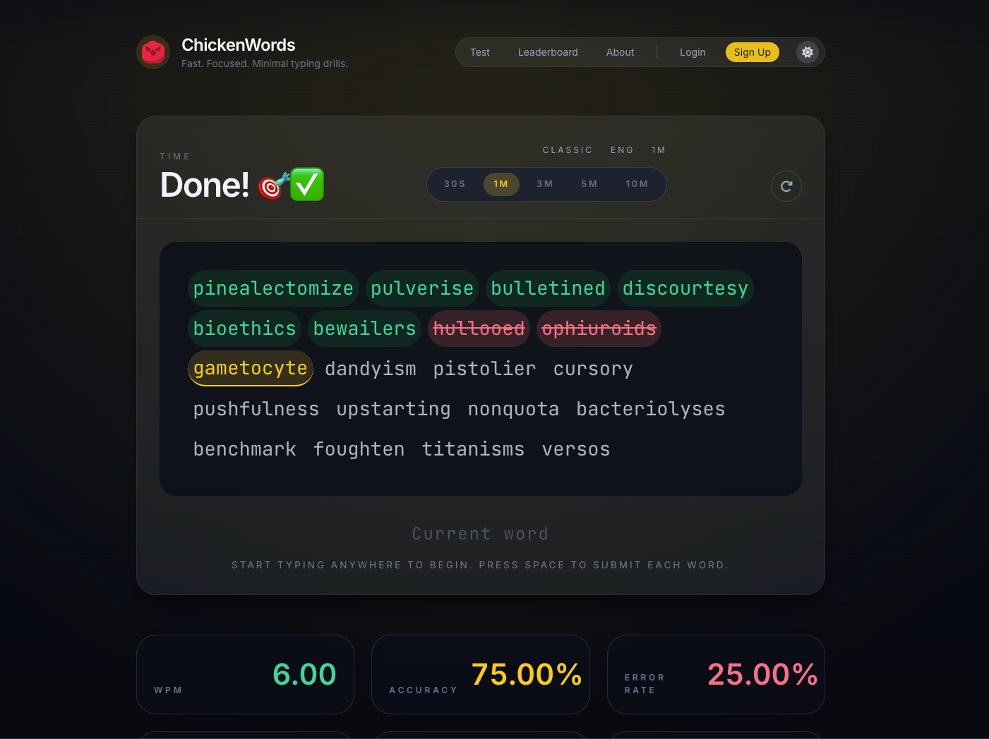 Chicken Words preview